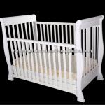 Model-1108 white baby bed