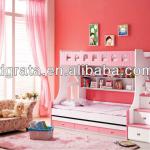 2013 girl&#39;s bunk bed was made from E1 MDF board and painting