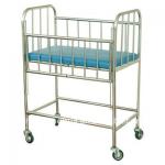 Stainless Steel Children Bed (With Caster )