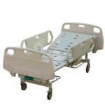 ABS Bed head manual crank single folding with guard rails hospital children bed-B17