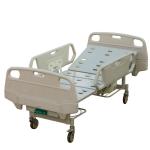 ABS Bed head manual crank single folding with guard rails hospital children bed