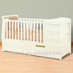 Modern comb cot and changing table