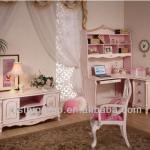 Euorope style princess pink collection kids bedroom set, pink kids bed, princess children furniture-BG700025