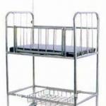 Stainless Steel Baby Bed (With Caster )-ZHX02
