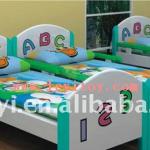 single wooden bed for kindergarten LY-142A