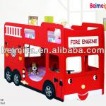 Children Furniture/Bunk Bed For Kids/Funky Fire Engine Bunk Bed in Red Color 902-19R-902-19R