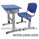 popular adjustable single school furniture E808+KZ03-E808+KZ03
