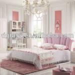 2013princess bedroom furniture,pink children furniture was made from solid wood and E1 MDF board