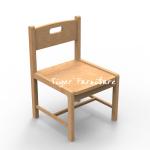 kids wooden kidergarden furniture rubber wood child signature chair-FC017