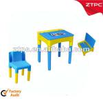 Plastic school table and chair
