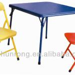 Fashion new style colorful Chinese children sets 1 table+2 chairs