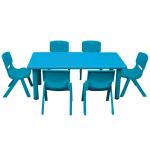 small kids plastic table and chair set-jmki04