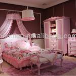 Romantice teens bedroom furniture,barbie princess bedroom set(B50610)