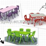 Modern Plastic Children Table and Chairs Furniture for Sale