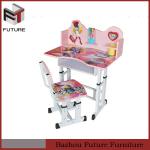 kids furniture wooden study table designs with beautiful cartoon-FUT-33 study table