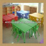 kids plastic table chair school furniture-kr6028