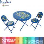 Kindergarten furniture round table and chairs-YJ828F