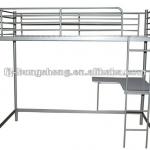 Metal Loft bed with study desk