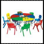 colourful table and chair set for kids indoor furniture equipment-Y1-077