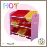 HT-KS024 Wooden Kid Furniture Toy Shelf