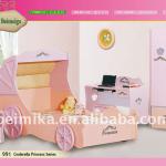 Girls Lovely Car Bed/Cinderella Princess Bed/Baby Bed 991-01