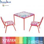 Children metal table and chair