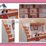 0902# Newest children bunk bed with stairs