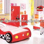 865R mdf painting red car bed for childrens