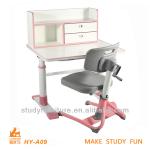 kids furniture adjustable wooden study table designs-HY-A09