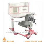 kids furniture adjustable wooden study table designs