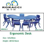 Plastic ergonomic moon children table furniture-ZK032-3 children table