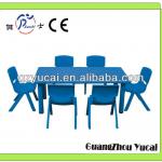 Children adjustable plastic table