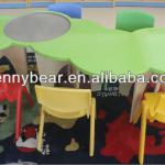 Nursery School Furniture Wooden Kids Drawing Table And Chair