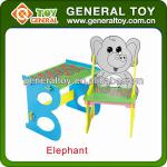 60*40*6cm elephant detachable kids study table in wood / wooden study table for children