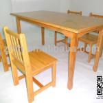 Kids Dining Table And Chair Set Made Of Quality Bamboo - 2 Years Warranty