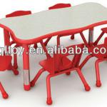 Non-toxic and eco-friendly material excellent quality children table and chair-YQL-19303A