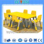 High quality plastic kids study table chair for school LT-2145D