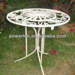 Wrought iron small metal folding table for kids