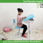 ergonomic adjustable study table in wood for children