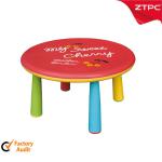 Kid&#39;s plastic table round with folding legs