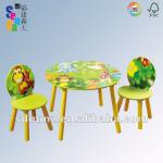 In stock!! wooden kid round table and chair set-MZ3902