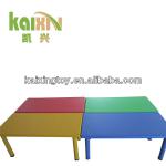 Colored Kid Table With Dimension, Kindergarden Shool Plastic Study Furniture-KXHT-016