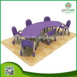 Moon-shape plastic tables,preschool tables QF-F6800