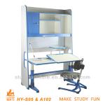 New design study room furniture ergonomic desk for kids-HY-S05 &amp; A102