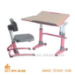 high quality adjustable height children desk and chair