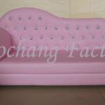 Pink kids sofa bed ready for little girl