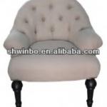 cloth wooden sofa chair-
