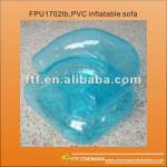 Transparent blue PVC Inflatable sofa for kids-FPU1702tb