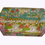 cotton flower design wooden kids sofa /chair