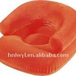 Flocked PVC inflatable air sofa chair for living room